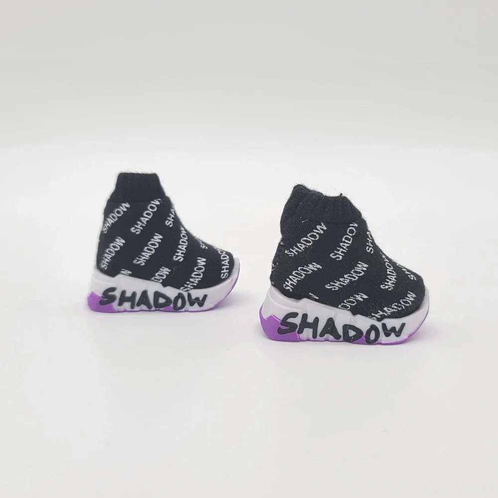 Rainbow High Shadow High Sock Sneakers Black Mini Accessories Studio Shoes Box
